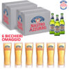 30 bt Birra Nastro Azzurro + 6 Bicchieri OMAGGIO