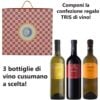 3 bt di Vino Cusumano cl 75 con Confezione Regalo - Super Sconto