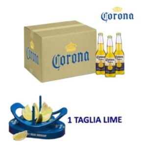 Birra Corona cl 33,5 (24 bottiglie) + 1 Taglia Lime - Kit Taglio Prezzo