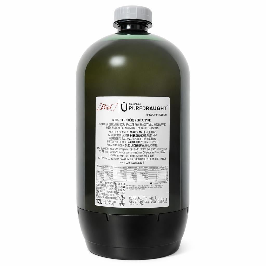 Birra in Fusto Bud lt 12 pet