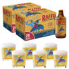 48 Birra Raffo Grezza cl 33 + 6 Bicchieri
