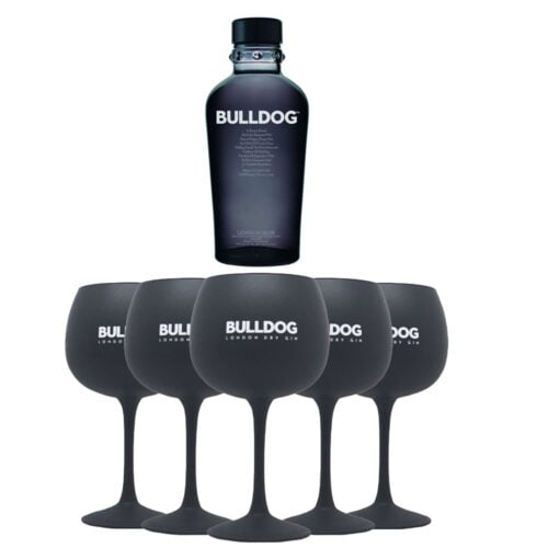 Bundle Gin Bulldog Calici Balloon Neri