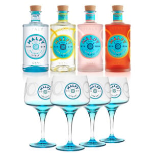 6 bt di Gin Malfy cl 70 + 6 Calici Balloon Malfy