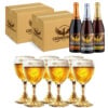 Birra Grimbergen cl 75 + 6 Coppe Oro cl 50