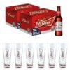 48 Birra Bud cl 33 + 6 Bicchieri cl 20 in OMAGGIO