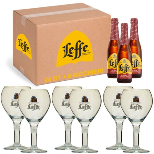 Bundle Leffe Rouge cl 33 + Calici