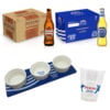 48 bt di Birra cl 33 (24 Peroni Nastro Azzurro Capri + 24 Peroni Non Filtrata) + Vassoio con ciotole e Bicchieri in plastica