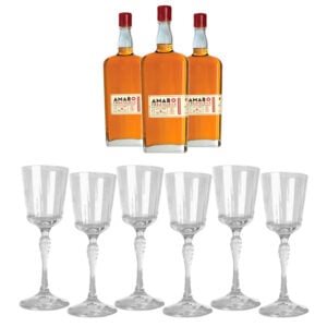3 bt di Amaro Formidabile cl 70 + 6 Bicchieri in Omaggio