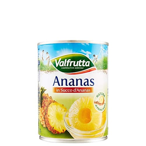 Ananas a fetta Valfrutta ml 580 latta in succo d'ananas