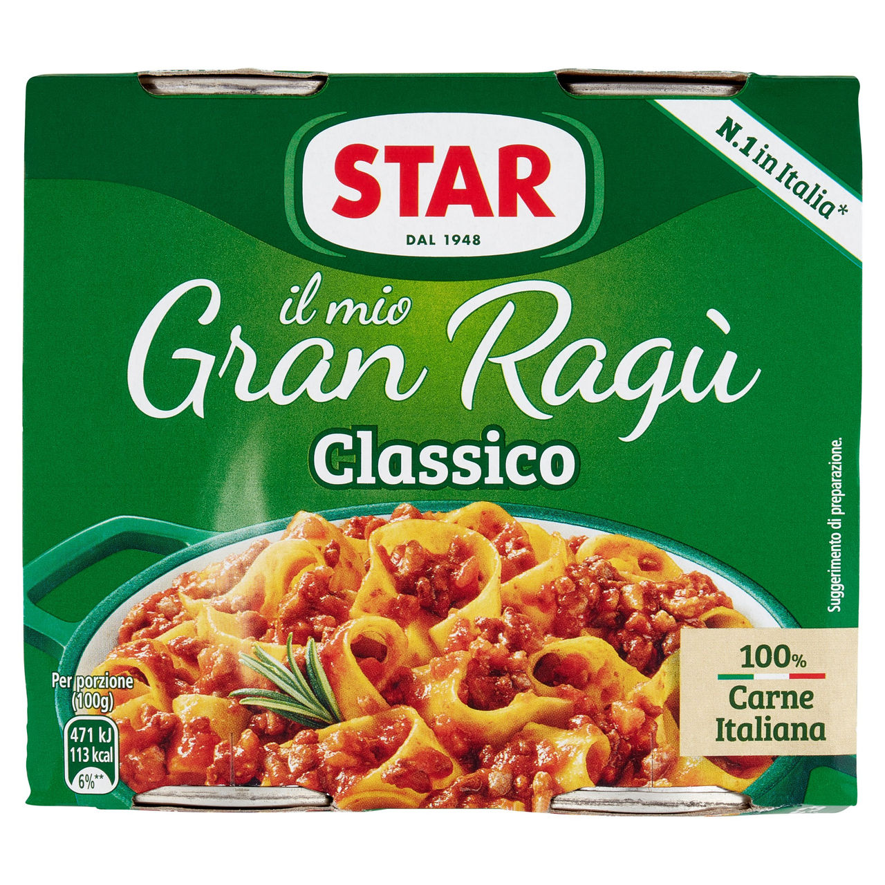 Ragu' classico sTAR g 180X2 MINIBOX
