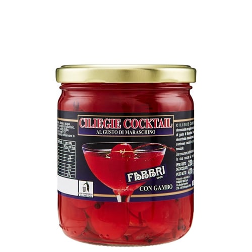 Fabbri Ciliegie per Cocktails g 470 gusto maraschino