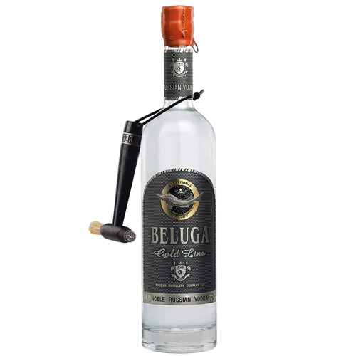 Vodka Beluga Gold Line Pelle cl 70 Astucciato + Pennello - immagine 3