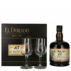 Rum El Dorado 15 Anni cl 70 + 2 Bicchieri Astucciato