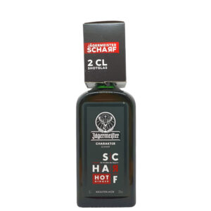 Amaro Jagermeister Scharf Hot Ginger cl 70 + 1 Bicchiere shot cl 2