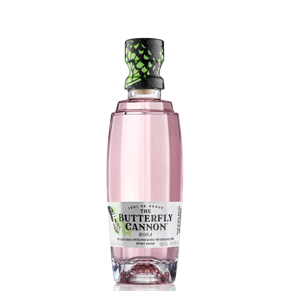 Tequila Butterfly Cannon Rosa 100% Agave cl 50