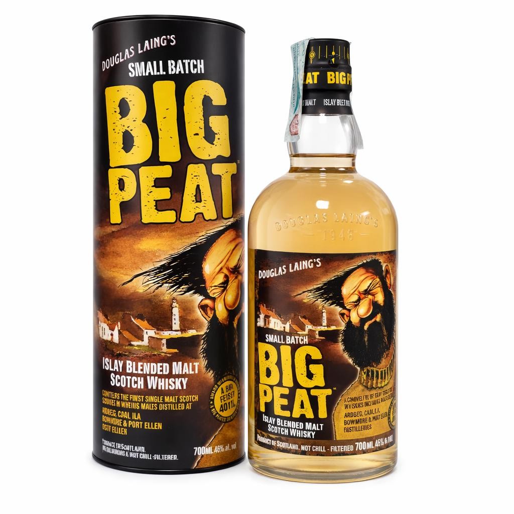 Whisky islay blended malt Big Peat cl 70 Astucciato