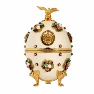 Vodka Imperial collection Pearl whith Flowers uovo Astuccio velluto cl 70