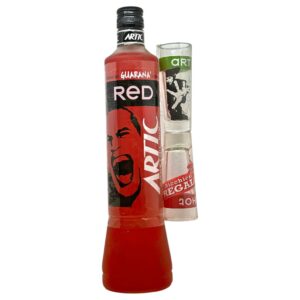 Vodka Artic Red Spezie e Guarana' cl 70+ 2 bicchieri shot inclusi