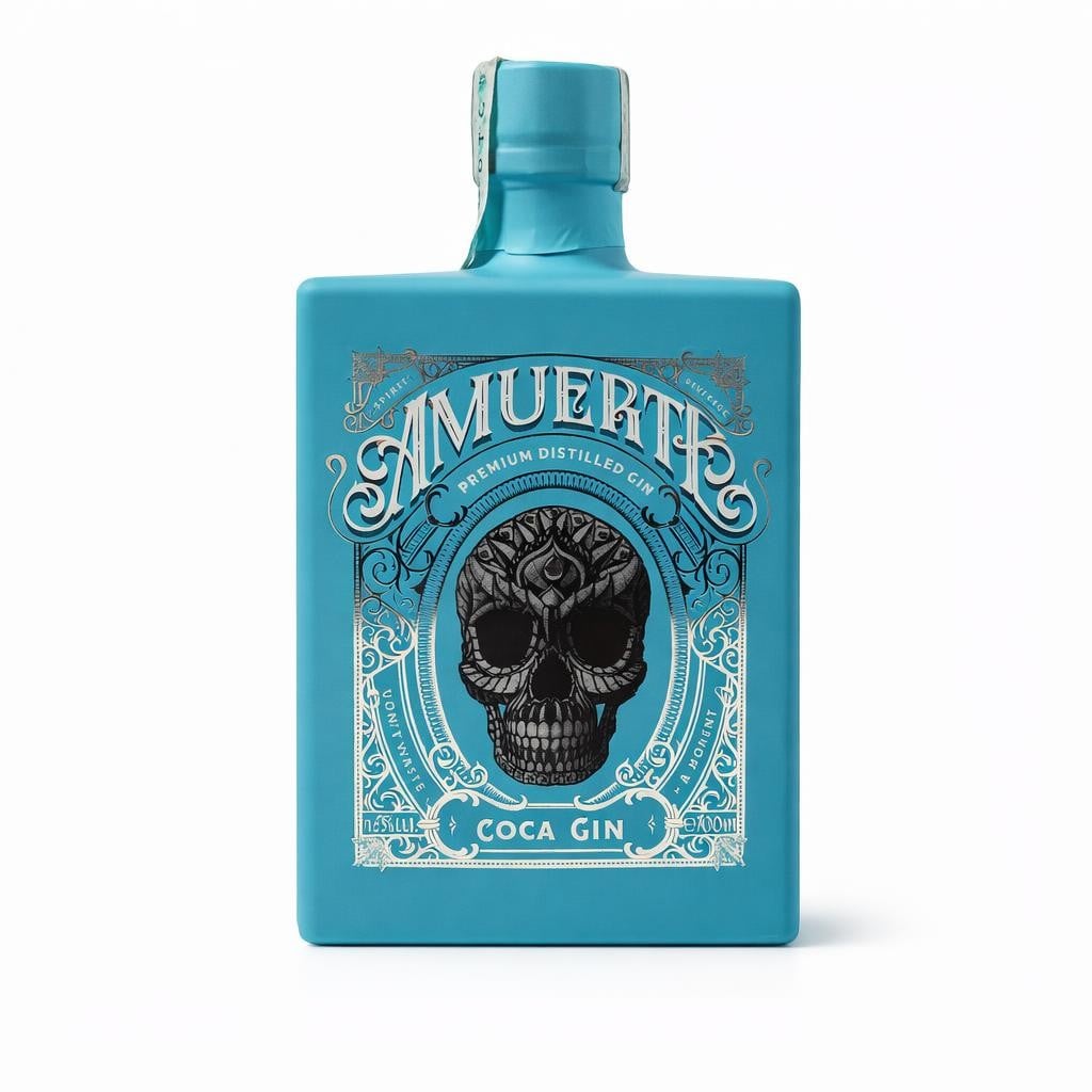 Gin Amuerte coca gin cl 70 Light Blue