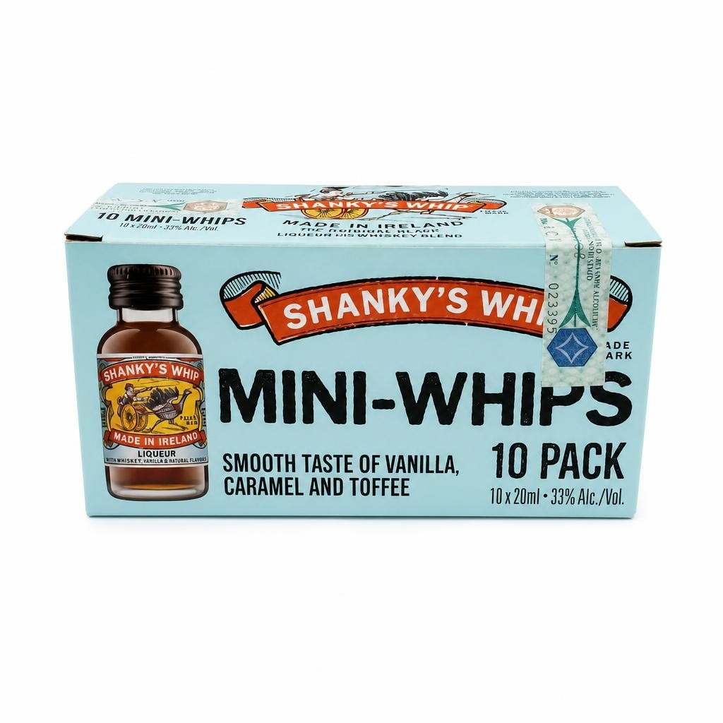 Liquore al Whiskey Blend Vanilla Caramel and Toffee Shanky Whip 20 ml Mignon