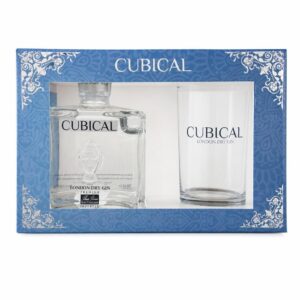 Gin Cubical premium london dry W&H cl 70 + bicchiere conico