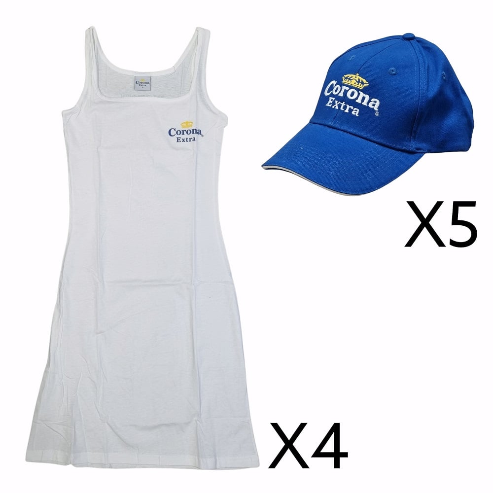 Kit Corona BFM 450949 5 cappellini + 4 canotte donna