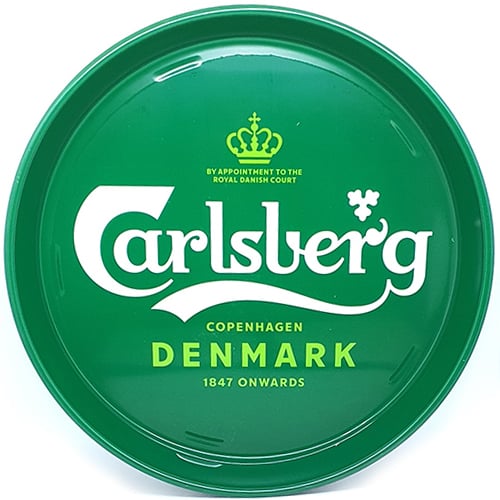 Vassoio Carlsberg Verde Metallo