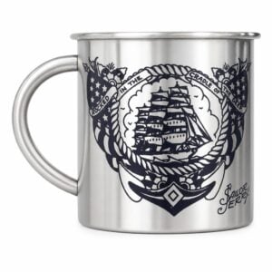 Tazza Sailor Jerry Mug Vintage Style in acciaio