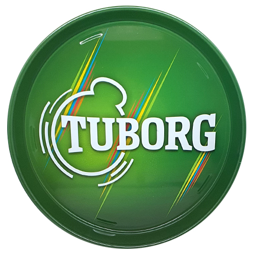 Vassoio Tuborg Verde Metallo
