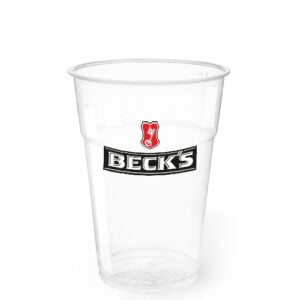Bicchiere plastica Beck's cl 40 x 50 pz