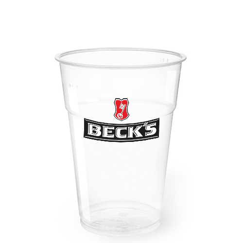 Bicchiere plastica Beck's cl 40 x 50 pz