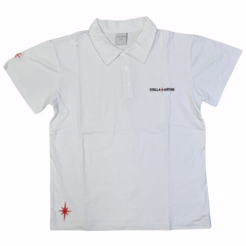 Maglietta bianca Polo uomo Stella Artois misura XL