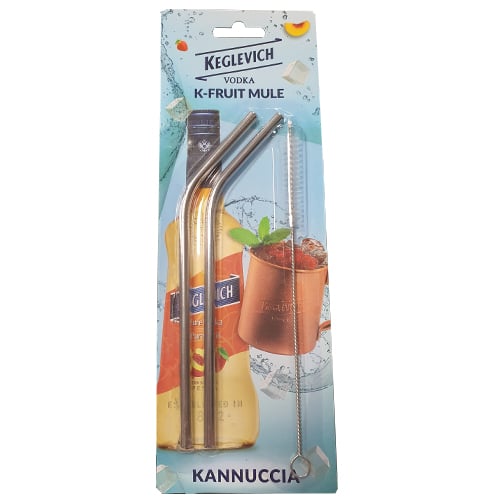 Kit Keglevich K-fruit Mule (2 cannucce acciaio + spazzola) 