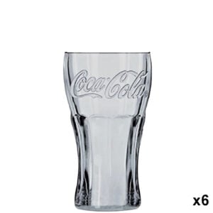 Bicchiere Coca cola Contour cc 37 Vetro X6 