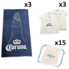 Kit Corona Distribution 2025 (7604540) 3 Teli Mare + 3 Magliette L + 15 Sacche
