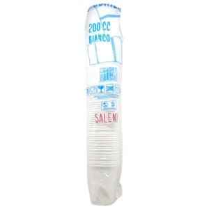 Bicchieri Bianchi cc 200 x 90 pz SALENTO