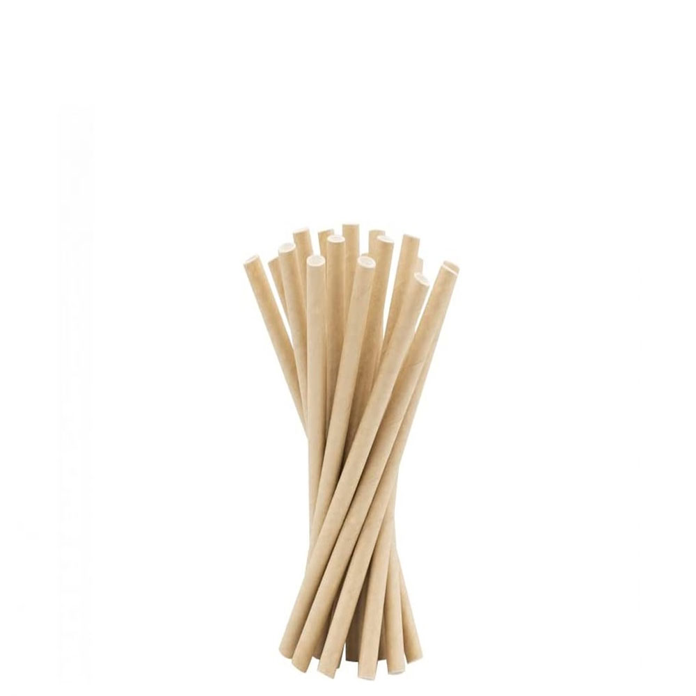 Cannucce carta kraft cm 21 x 250 PZ Eco Green 7x210mm