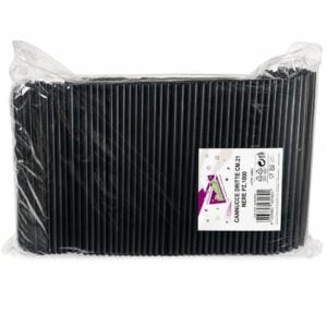 Cannucce diritte nere cm 21 x 1000 pz Toctok (Almar)