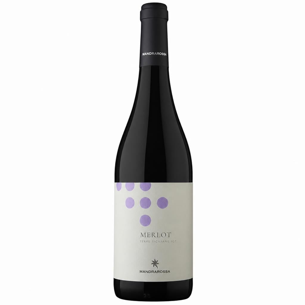 Vino Mandrarossa Merlot cl 75 2024 Biologico IGT