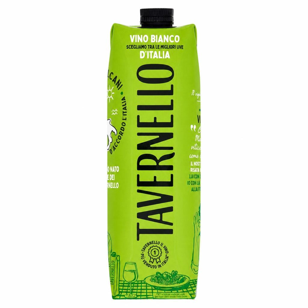 Vino Tavernello Bianco lt 1 BRIK