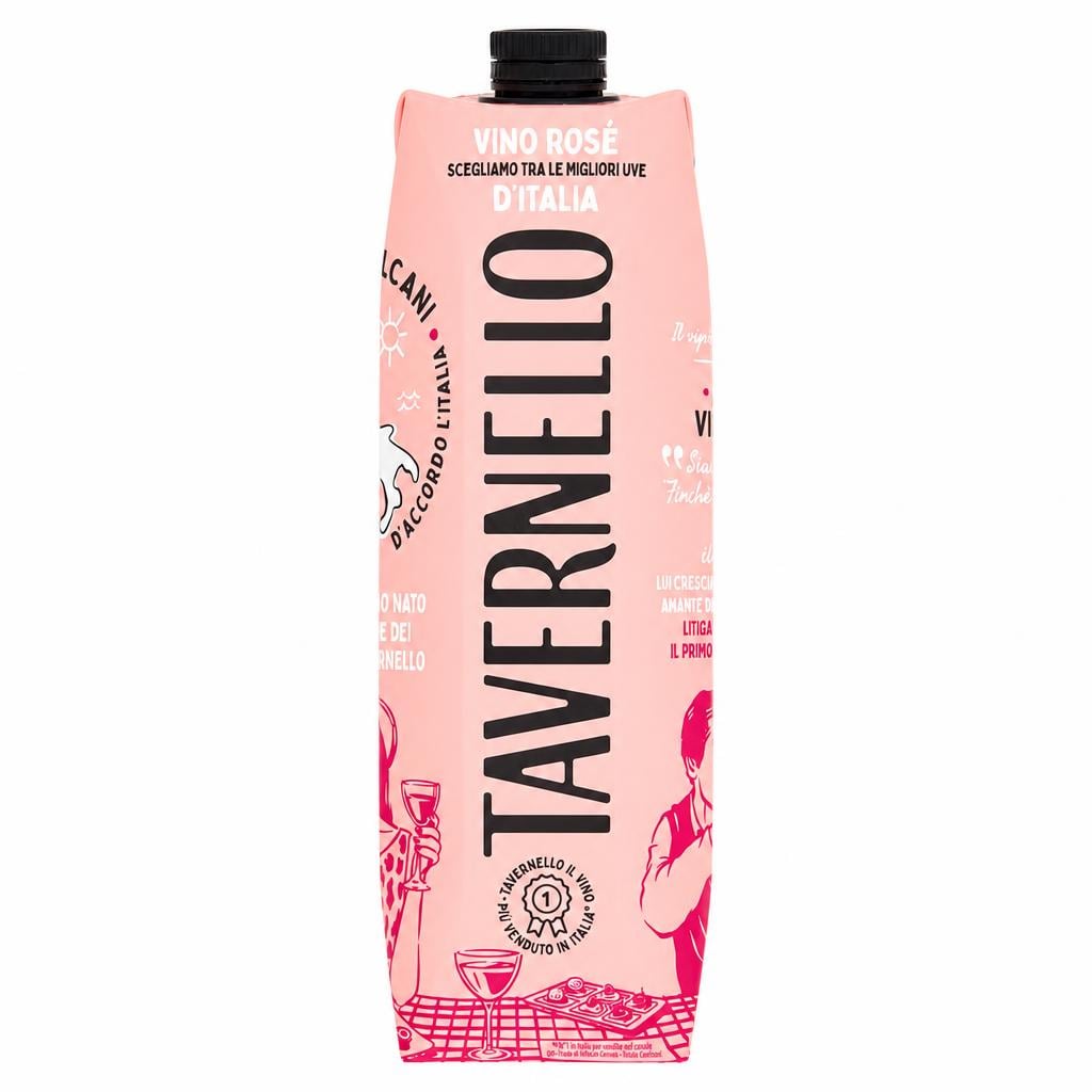 Vino Tavernello Rosato lt 1 BRIK