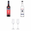 Ramazzotti Liquori Bundle Amaro Ramazzotti Lt 1 e Sambuca Ramazzotti Lt 1 in Omaggio Bicchiere Grappa Ramazzotti Il Premio X2