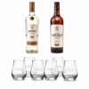 Abuelo Distillati Bundle: 2 Bottiglie Rum Añejo Blanco 1 L Con Omaggio Bicchieri Abuelo Spey Tumbler X6