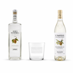 Nardini Liquori Mandorla Duo Acqua Di Mandorla 1 L E Mandorla 70 cl Con Omaggio Bicchieri Nardini Vdglass Bistro 36 X6
