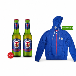 Tennent's Bundle Birre Super 33cl X24 Con Felpa Blu Unisex Taglia M In Omaggio