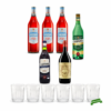 Carpano Aperitivi Selezione Esclusiva con Bitter Rosso, Vermouth Dry, Classico e Antica Formula con Omaggio Set 6 Bicchieri Sestriere