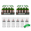 Beck's Birre Bundle 2x Birra Beck's cl 33 Vap X24 Con Bicchieri Tumbler Beck's Henry cl 40 Omaggio