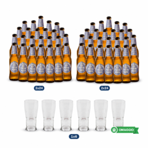 Peroni Birre Bundle Gran Riserva Bianca 2x33cl Con Bicchiere Pinta Omaggio