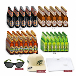 Forst Pack Birre Selezione Premium 96 Bottiglie Cl 33 Con Occhiali, Cappello E Maglietta Omaggio