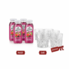 San Benedetto Soft Drink Bundle: 4x12 Succoso Frutti Rossi Cl 20 + Omaggio 1x6 Bicchiere Cl 30